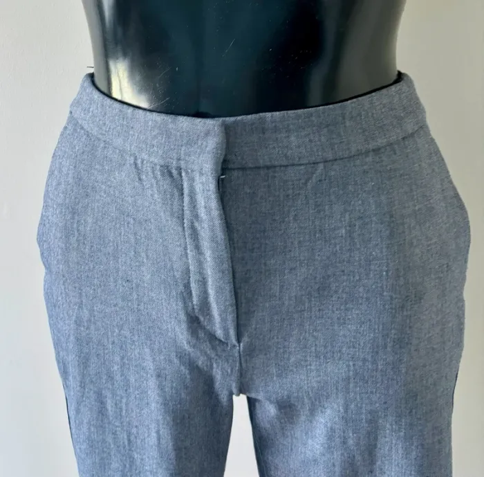 Pantalon gris à rayures – Taille 38 - photo numéro 3