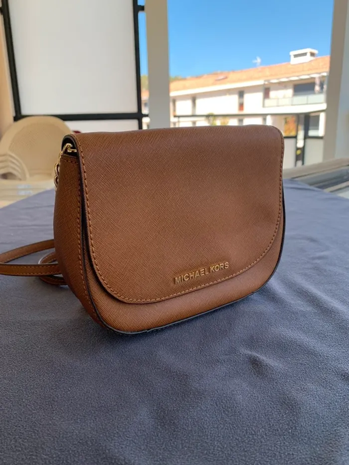 Sac en bandoulière Michael Kors marron - photo numéro 4