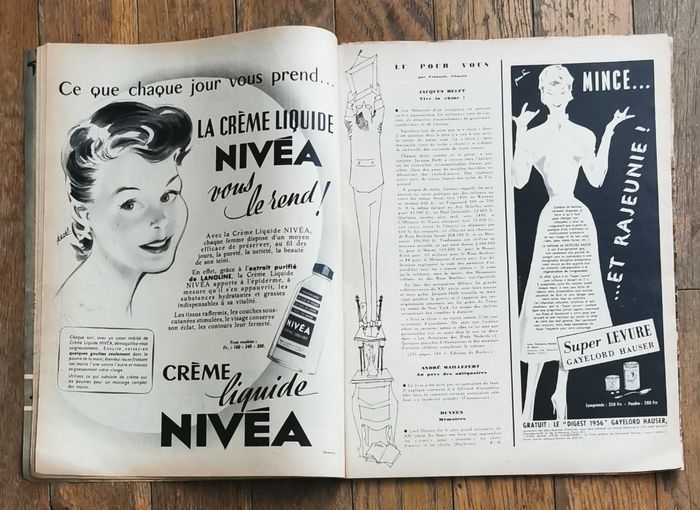 Ancien magazine Elle années 50 Vintage - photo numéro 4