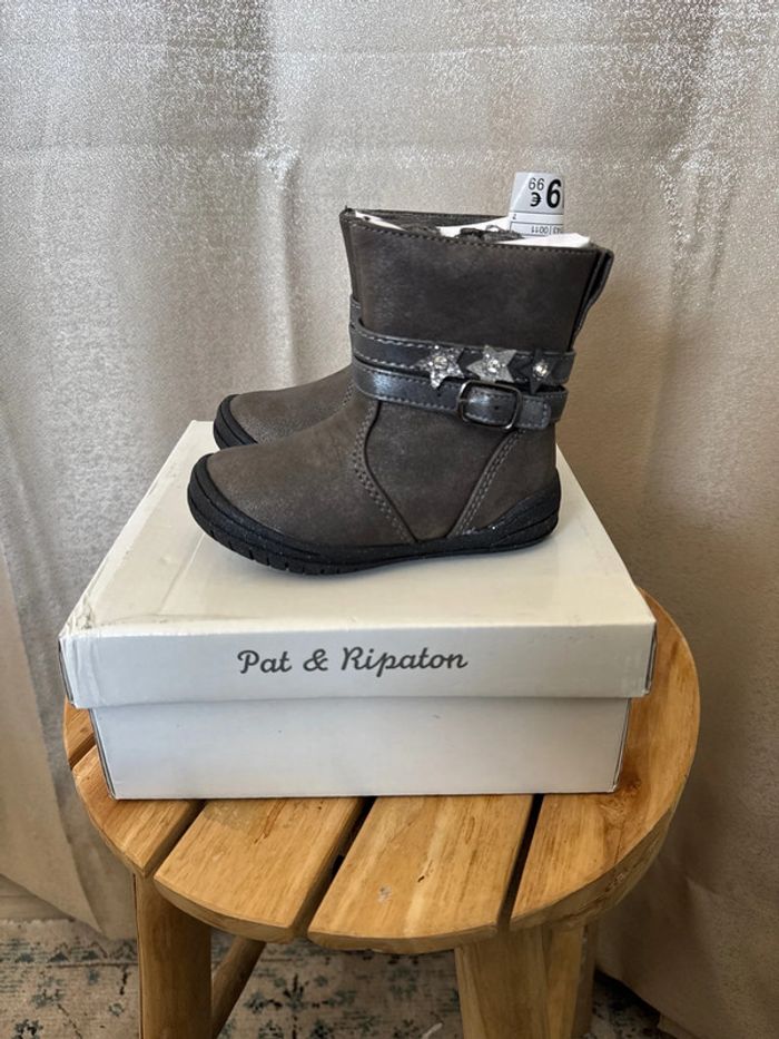 Bottines fille Pat & Ripaton neuves avec étiquette - Pointure 21 - photo numéro 3
