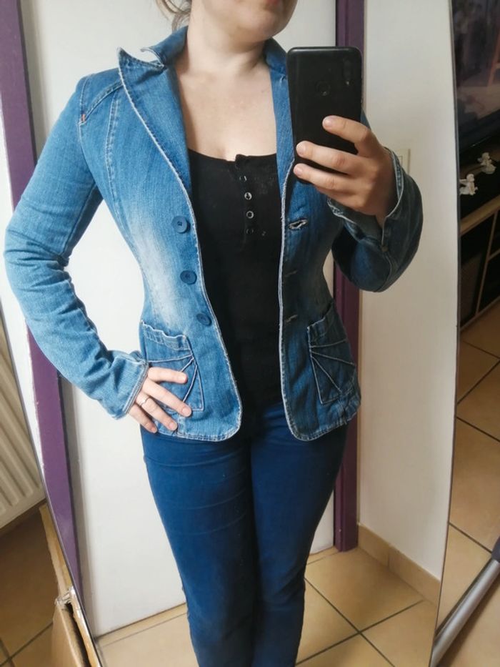 Veste jean stradivarius - photo numéro 4