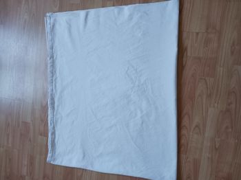 drap plat blanc épais vintage 170 x 280 cm