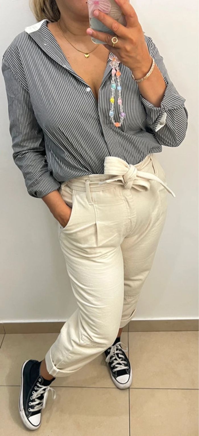 Chemise Maje à rayures Taille M - photo numéro 3