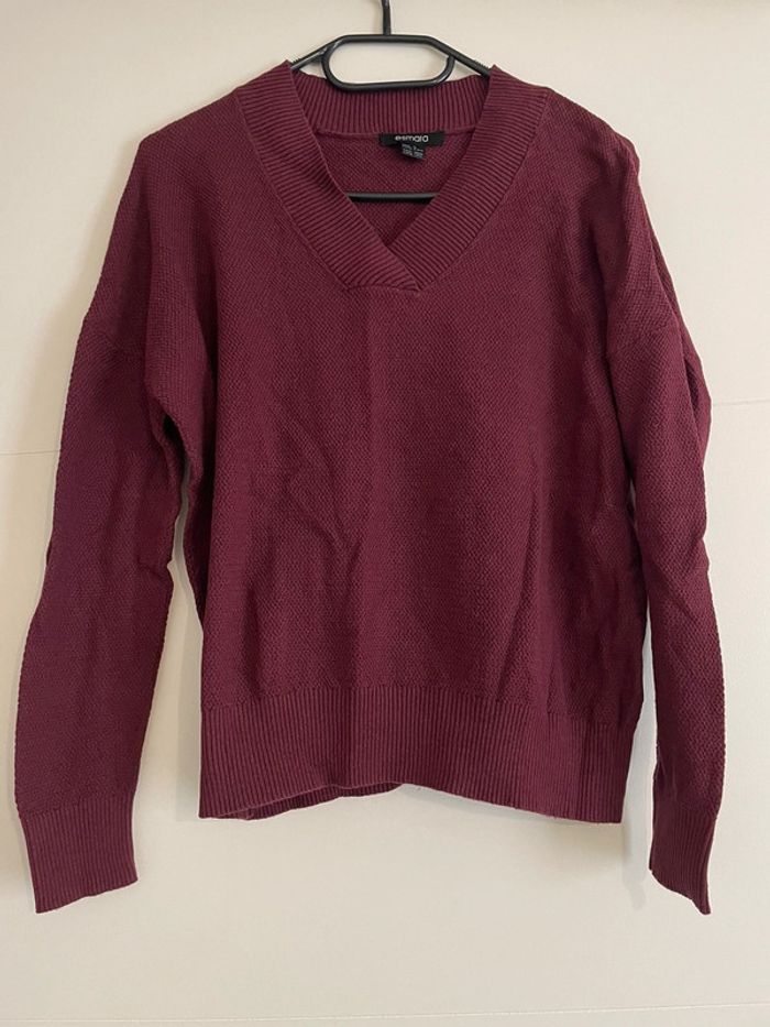 Pull bordeaux - photo numéro 2