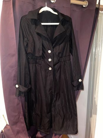 Trench noir chic-Shein-Taille M(neuf)