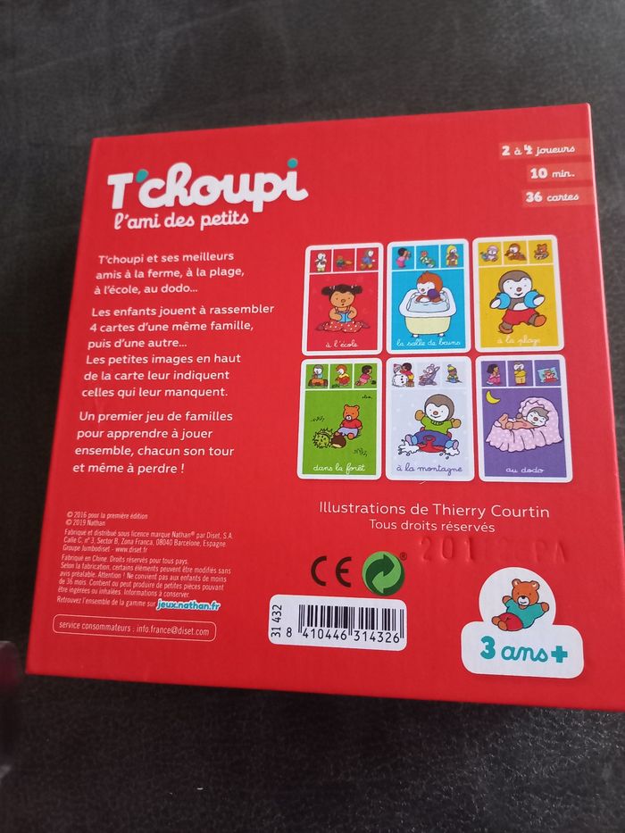 Mon 1er jeu de familles t'choupi tchoupi nathan - photo numéro 2
