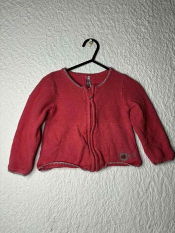 Gilet zippé rose Orchestra - 23 mois (86 cm)