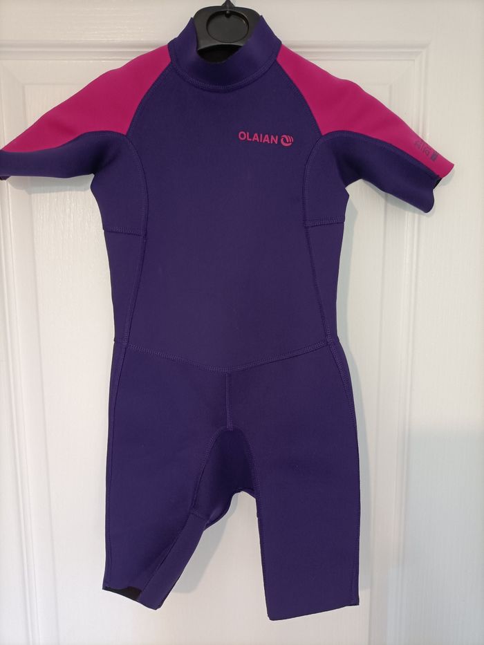 Shorty aquatique Decathlon violet rose 6 ans - photo numéro 2