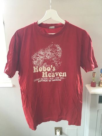 T-shirt rouge Hobo’s heaven taille L
