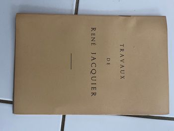 travaux de René Jacquier