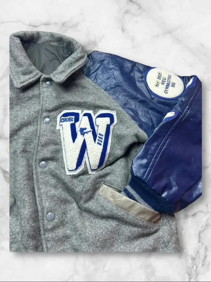 Veste Letterman Vintage 1986 Choir W Varsity Patch Gymnastique - Taille M (équivalent) - photo numéro 7