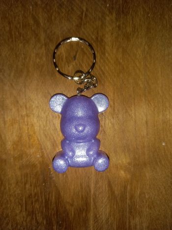 Porte clé ourson résine epoxy