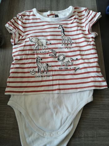 T shirt body 18 mois Sergent major 