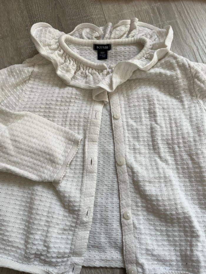 Gilet fin blanc cassé 18 mois - photo numéro 3