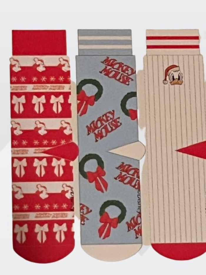 Lot de 3 paires de chaussettes Donald Noël  Disney - photo numéro 2