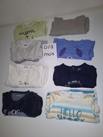 Lot pyjama garçon 0/1 mois