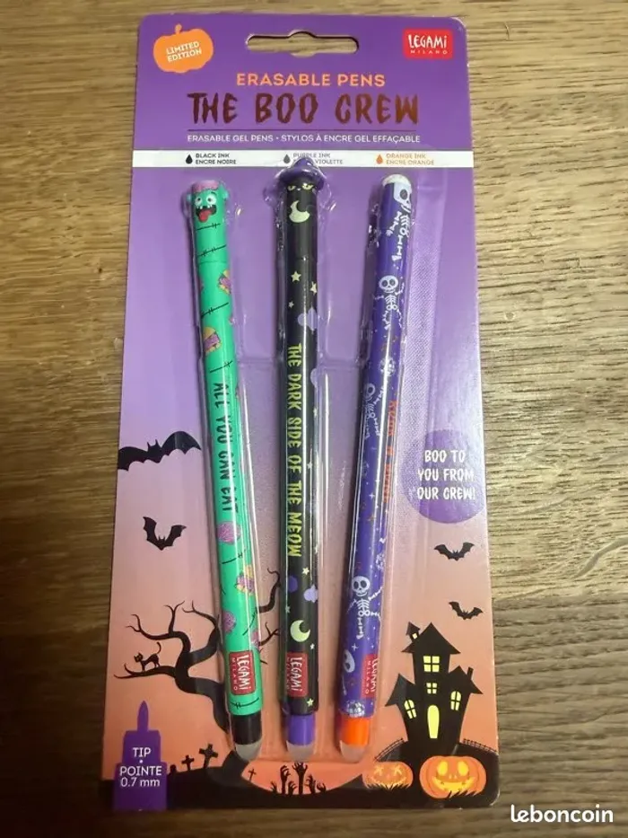 Lot de 3 stylos effaçables – Halloween 2025 – Legami - photo numéro 1