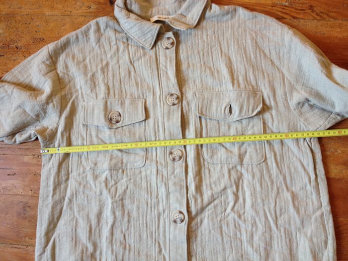 Chemise beige - manches longues - look féminin - photo numéro 6