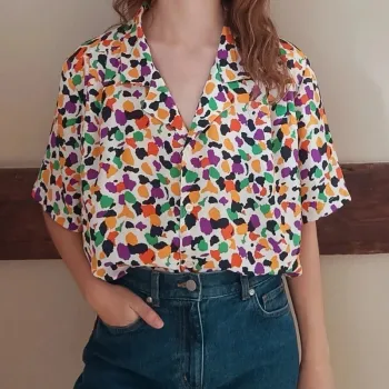 Chemisier multicolore petite impressions