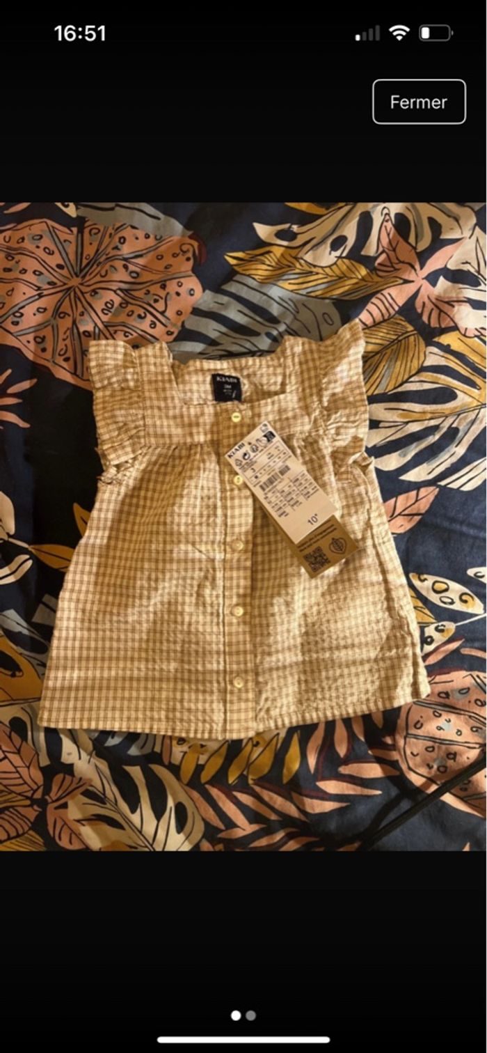Blouse kiabi 3 mois neuve
