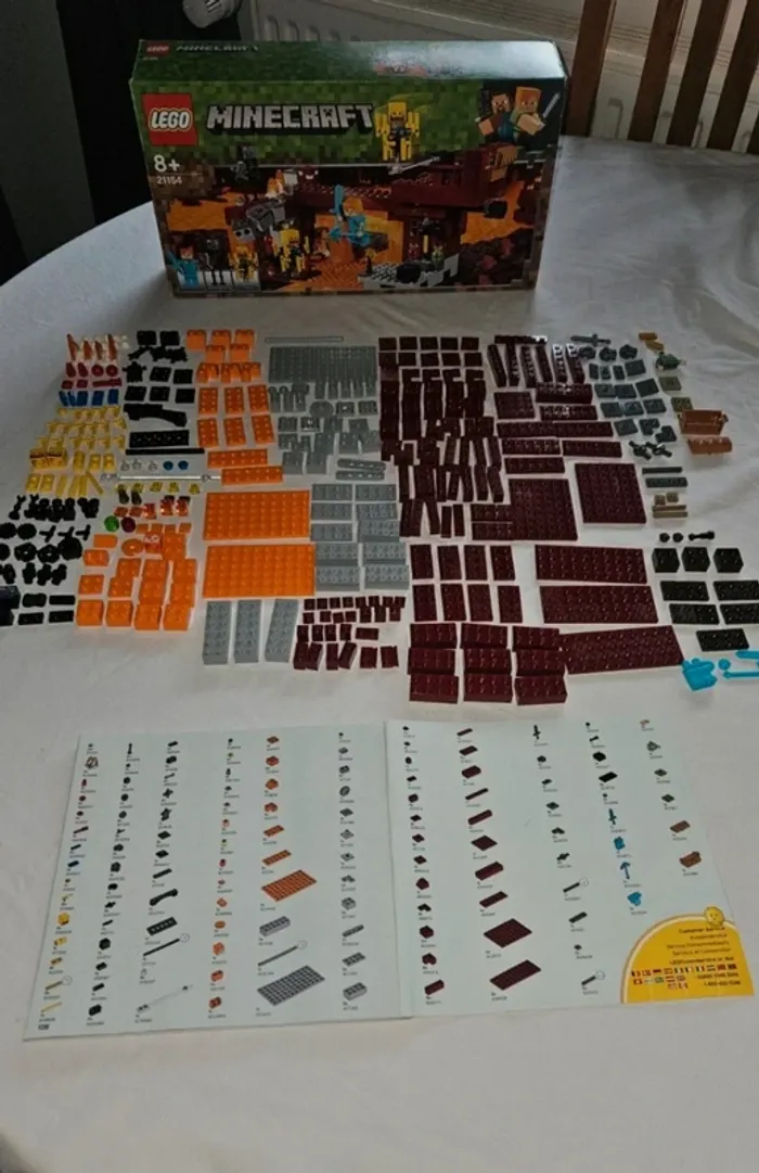 LEGO Minecraft 21154- Le Pont du Nether- Set 100% complet avec boîte et notice - photo numéro 2