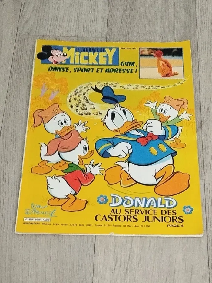 Lot Vintage 7 magazines Journal de Mickey année 1984 L060 - photo numéro 10
