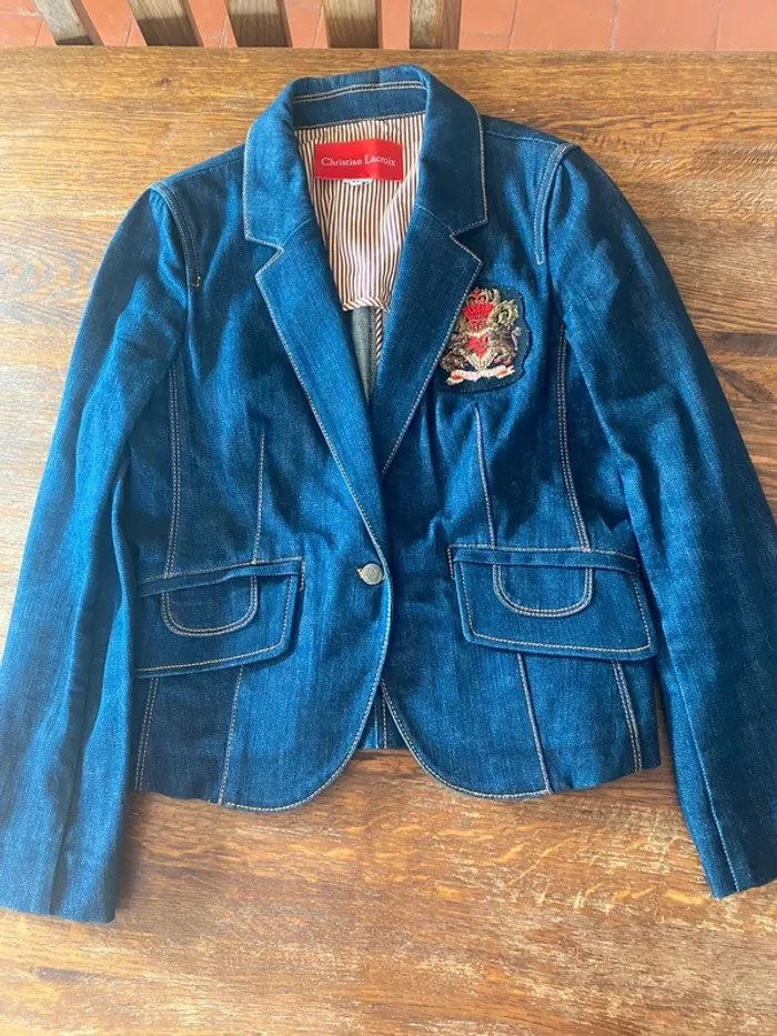 Veste jean’s Christian Lacroix - photo numéro 3