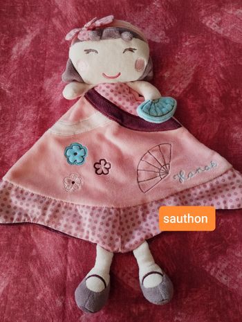 Doudou petite fille sauthon