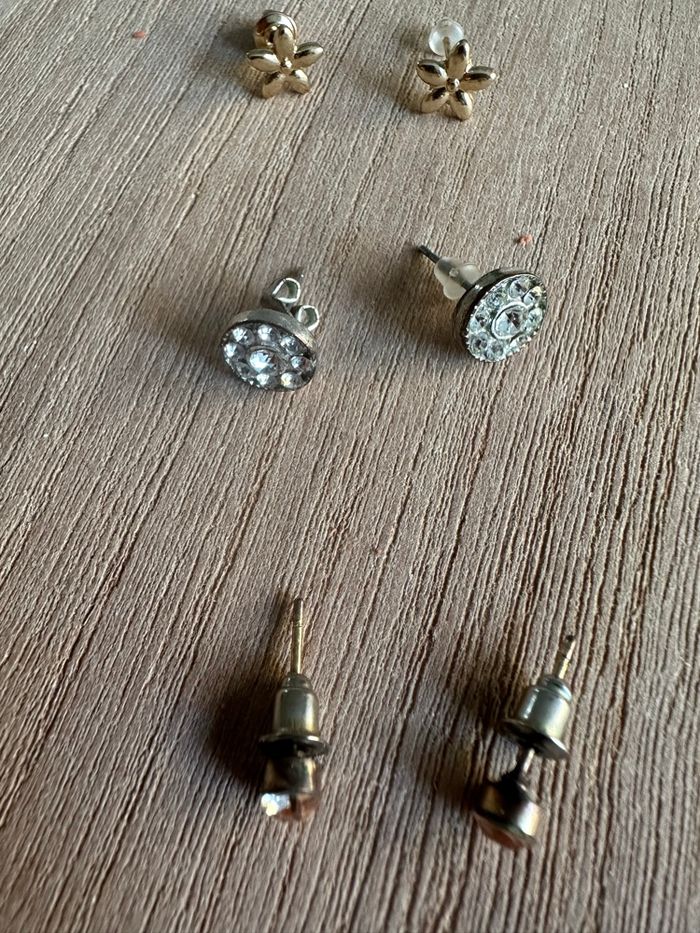 Lot de 3 paires de boucles d’oreilles - photo numéro 3