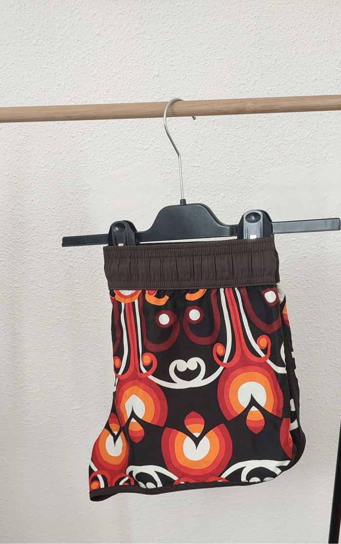 Short de bain marron avec motif psychédélique – Taille 46 - photo numéro 3