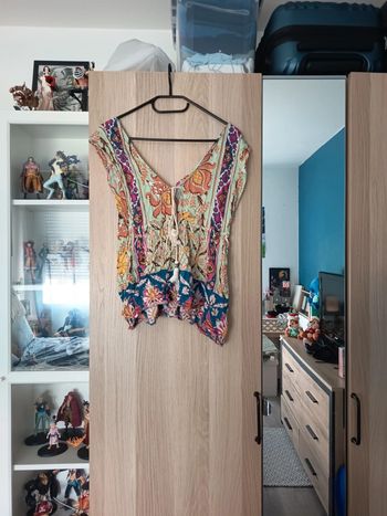 Top blouse Fleuri multicolore - Taille XS 34