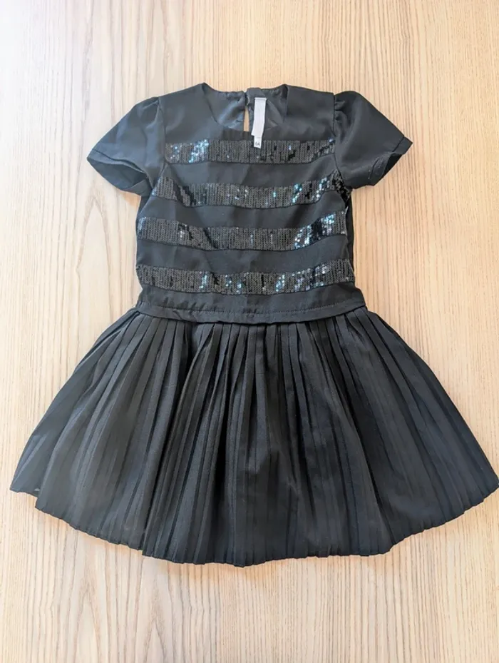 Robe noire petite fille Lulu Castagnette