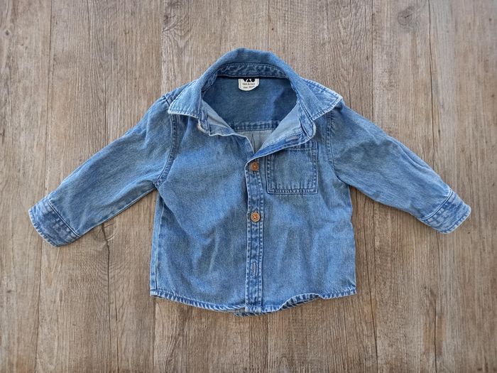 Chemise en  jean à manches longues - Taille 12 mois