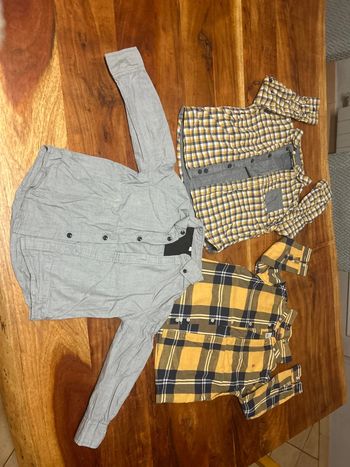 Lot 3 chemise garçon 4 ans