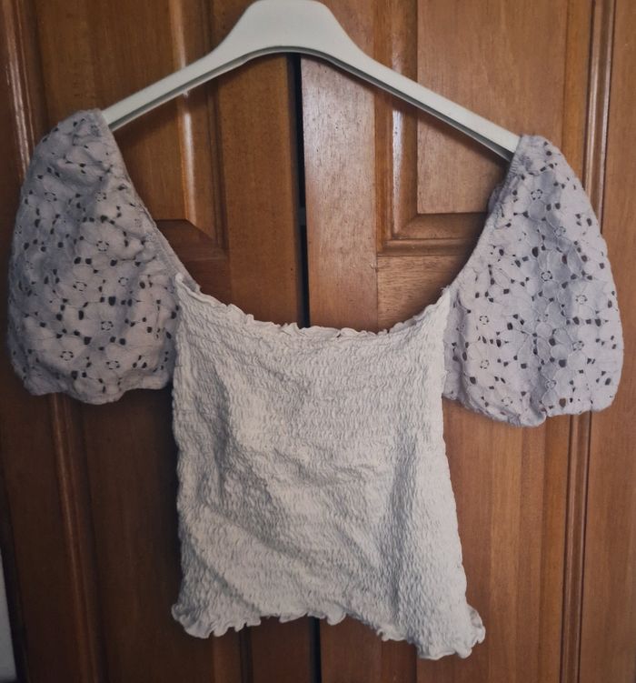 Crop top blanc