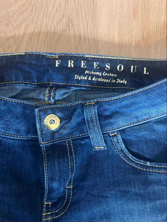 Jean Freesoul bleu foncé taille 28 - photo numéro 8