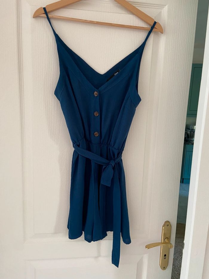 Combi short bleue fines bretelles Etam taille 36