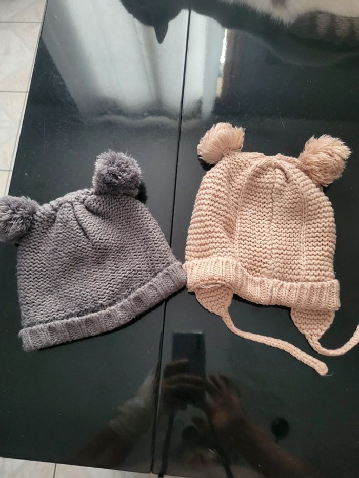 Lot de 2 bonnets kiabi