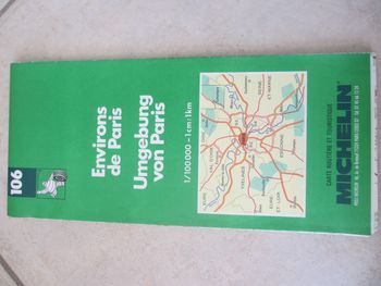 Carte Michelin n° 106 Environs de Paris 1:100000