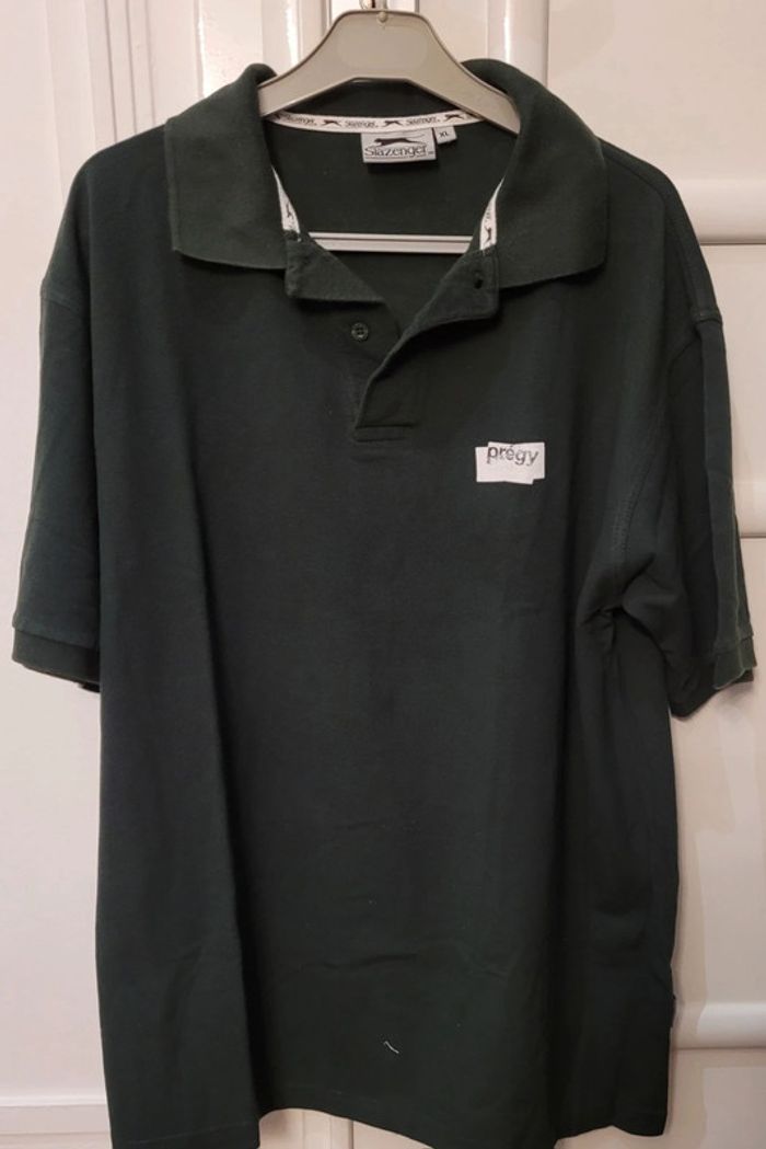 Polo manches courtes - Vert foncé - Vintage