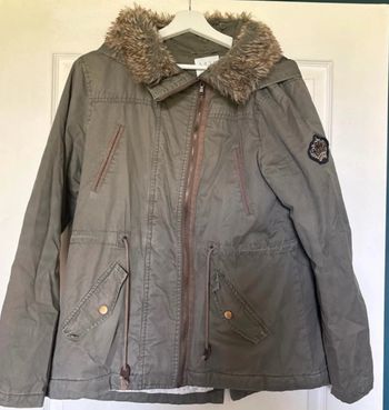 Parka femme kaki