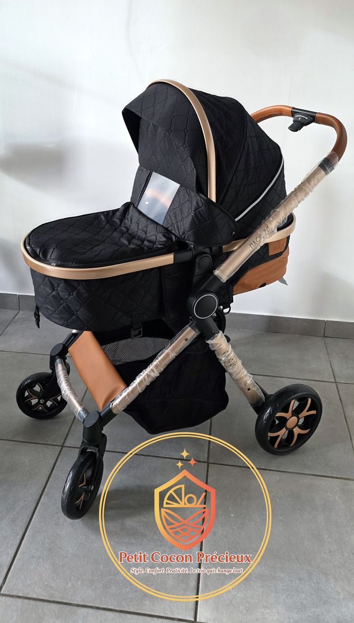 Poussette 3-en-1 Magic ZC Noir / Neuve / Vendeuse déclarée dans la puériculture. - photo numéro 4