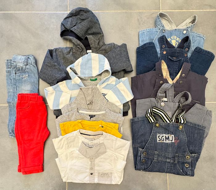 Lot vetements garcons 6 mois plusieurs marques