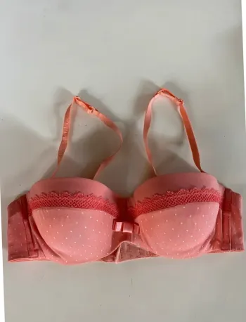 Soutien gorge rose à pois billet doux