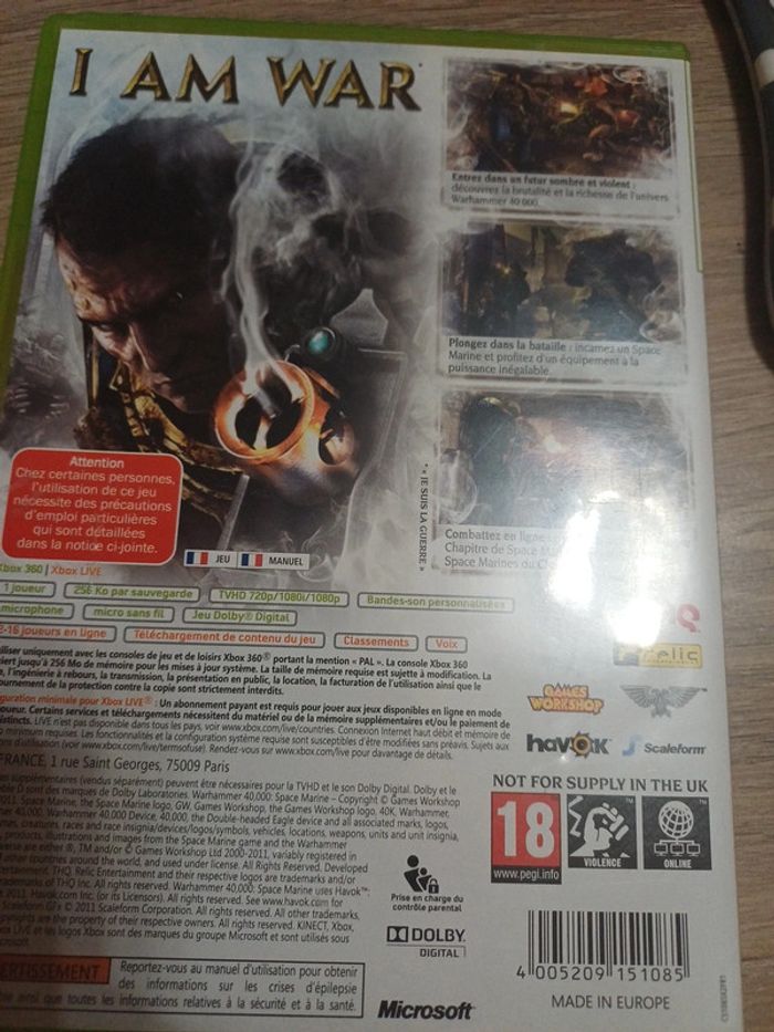 Space Marine - Warhammer 40000 - Xbox 360 (A2) - photo numéro 3