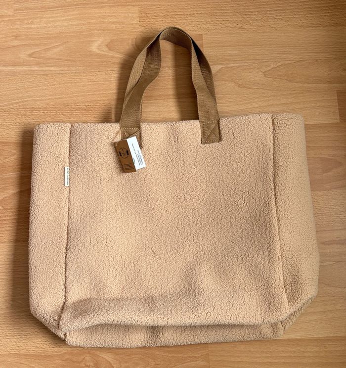 Magnifique sac beige moumoute / bouclettes