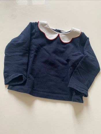 Sweat molleton à col jacadi