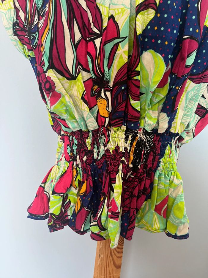 Débardeur coloré Fabiana Ferreira - Taille L - Bretelles réglables & élastique - photo numéro 5