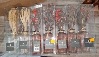 Vases fleurs séchées