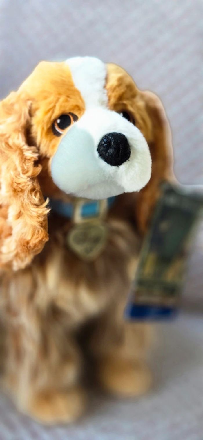 Superbe peluche Lady de la belle et le Clochard acheter a disneyland paris - photo numéro 4